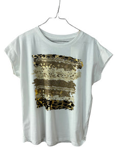 T-shirt pennellate leo